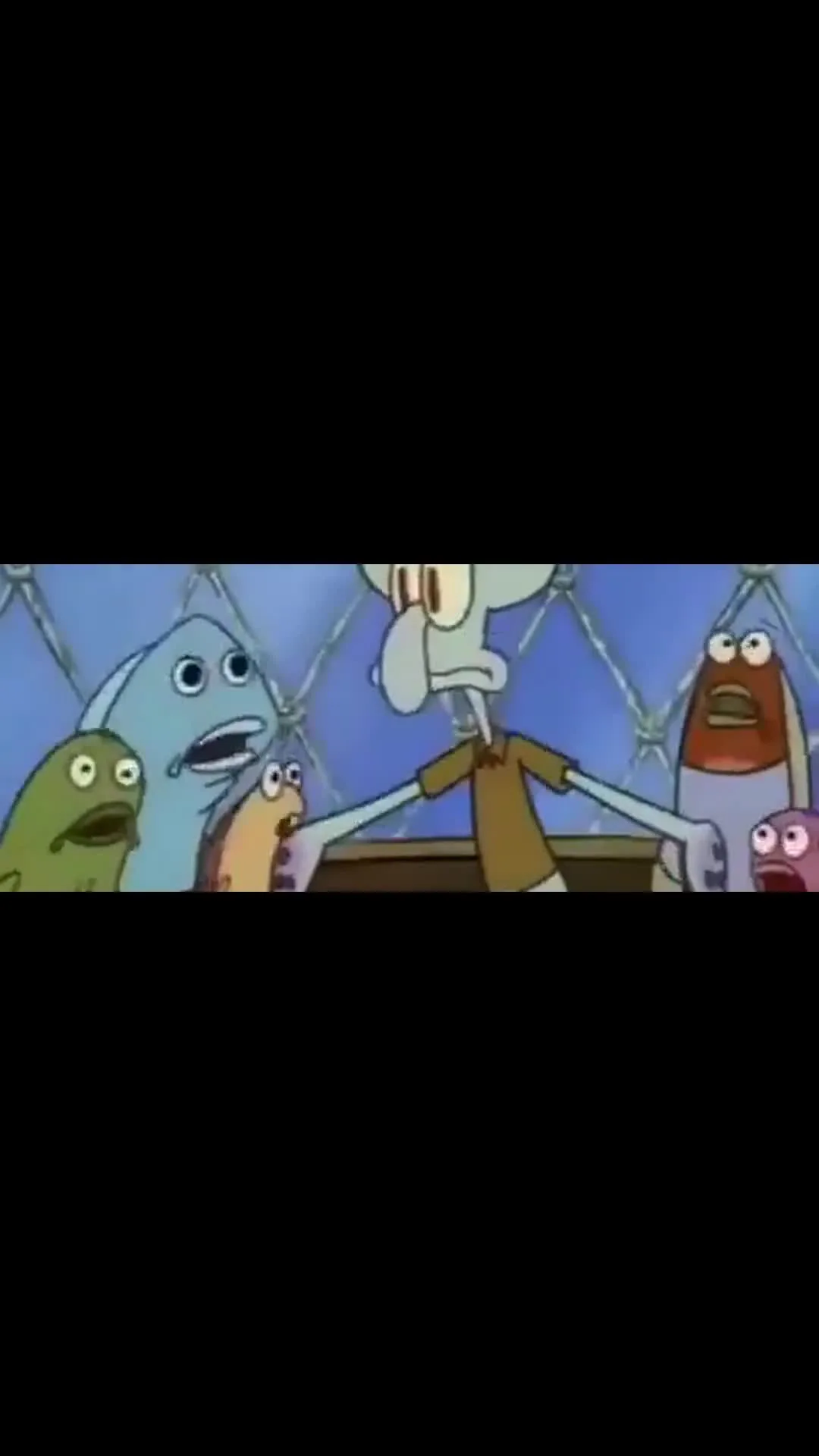 Squidward Nervous Backtracking After Joke