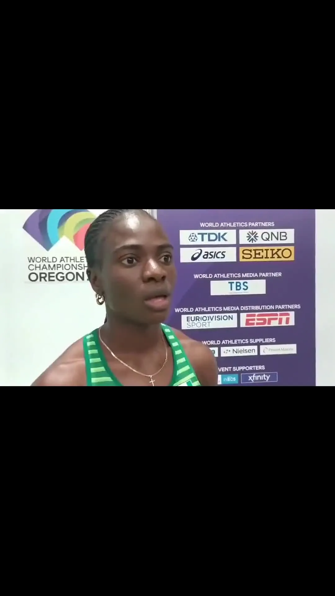 Tobi Amusan Shocked No Reaction Interview