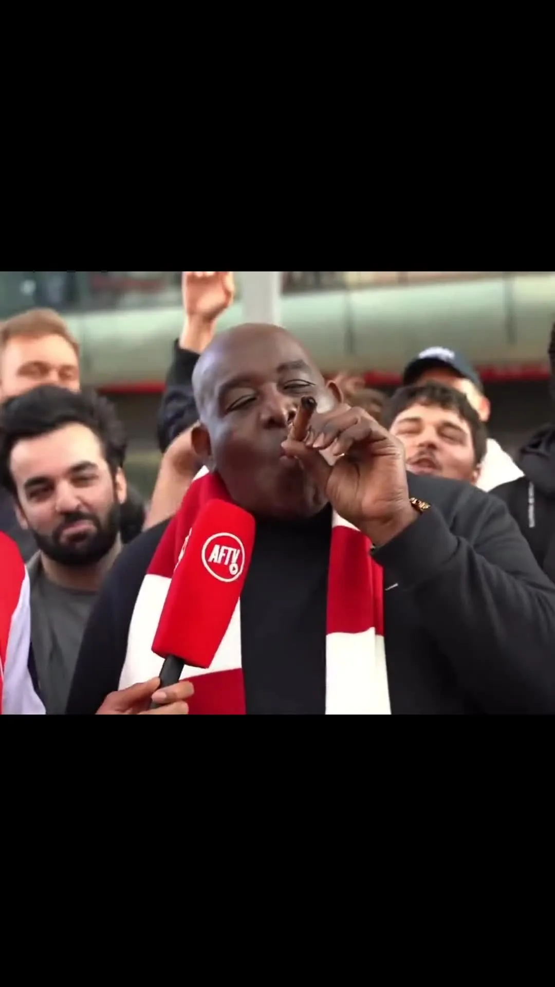 AFTV Robbie Smoking Cigar Celebration