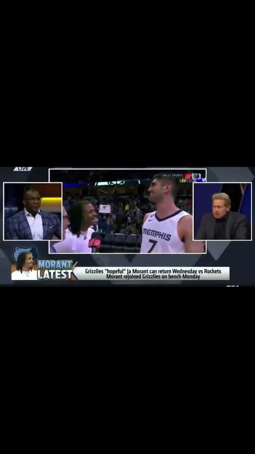 Skip Bayless Celebrating Sports Victory Panel