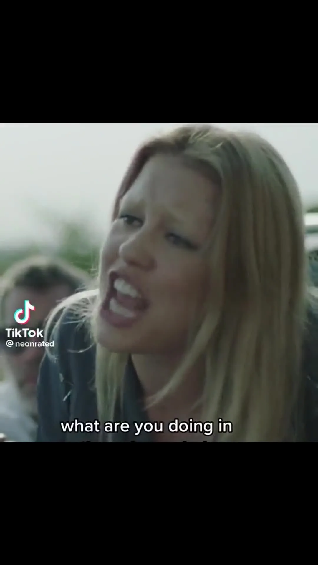 Mia Goth Confronting Someone Hiding