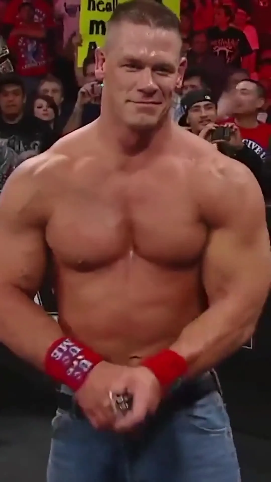 John Cena Removes Belt and Whips The Miz