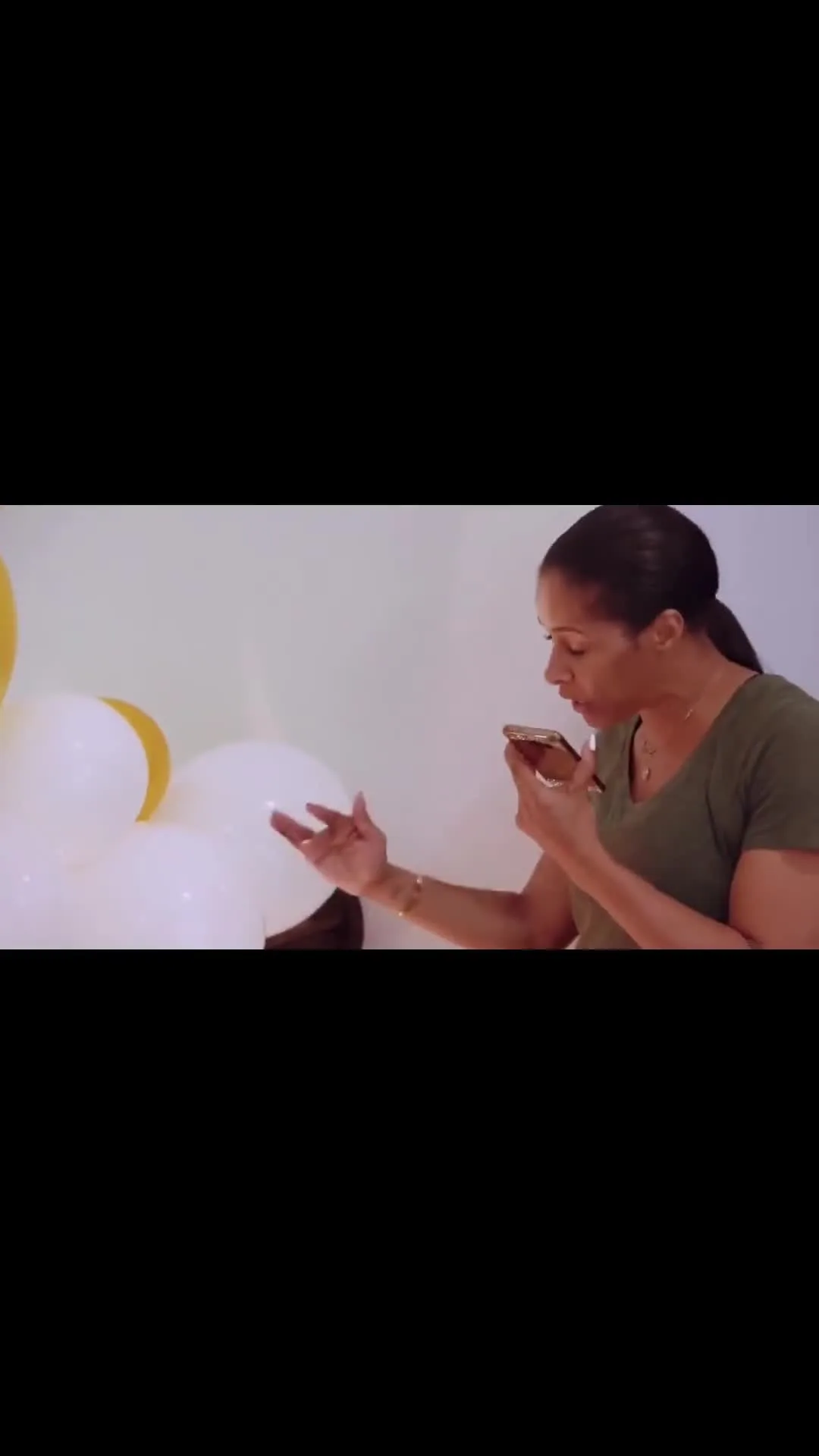 Sheree Whitfield Happy on Phone Before Drama