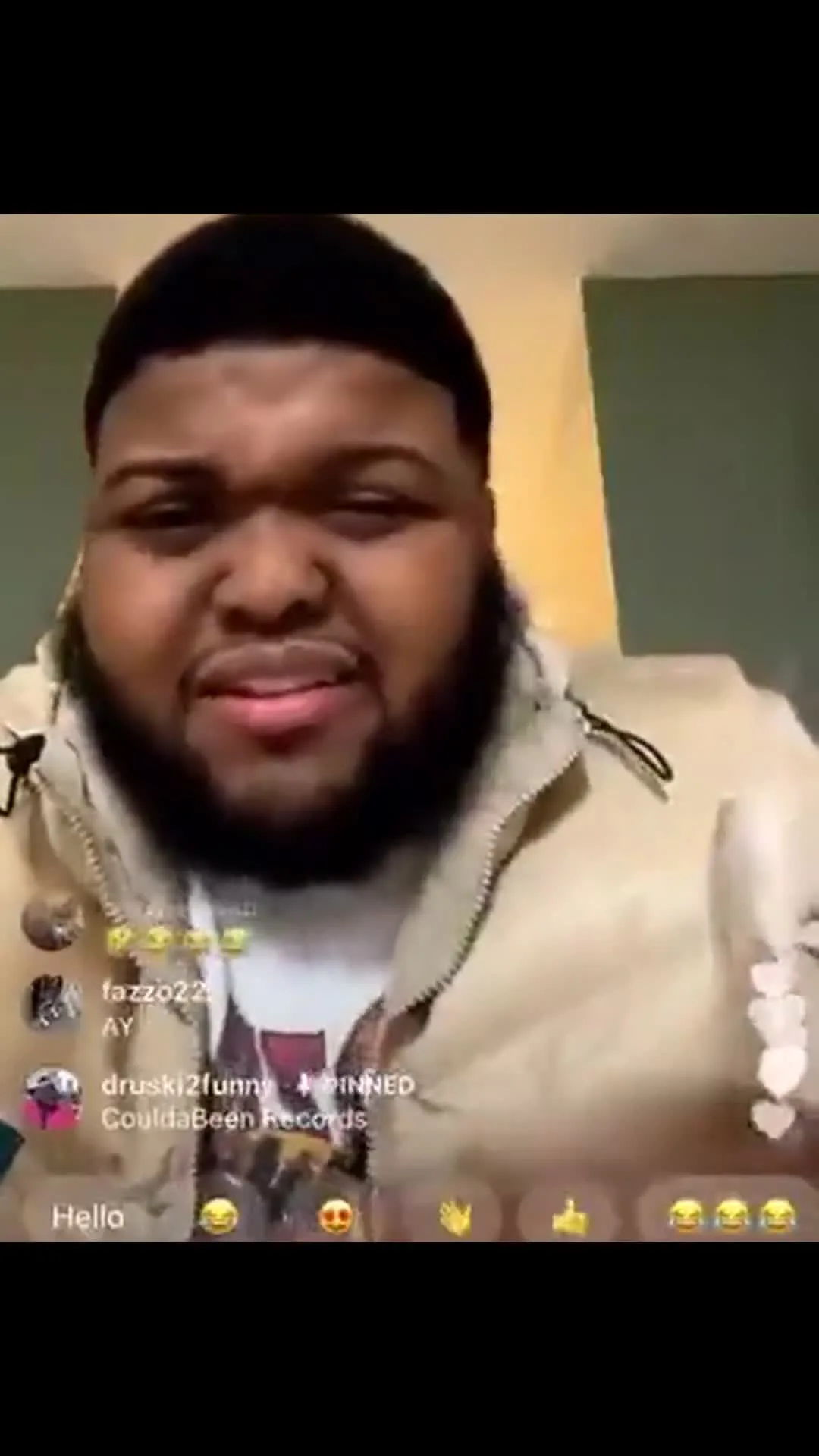 Druski contemplating on IG Live