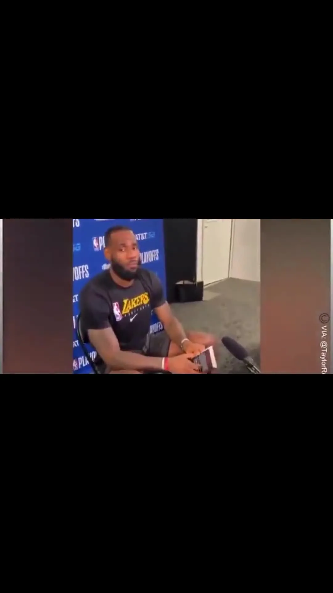 LeBron James Calm Interview Answer