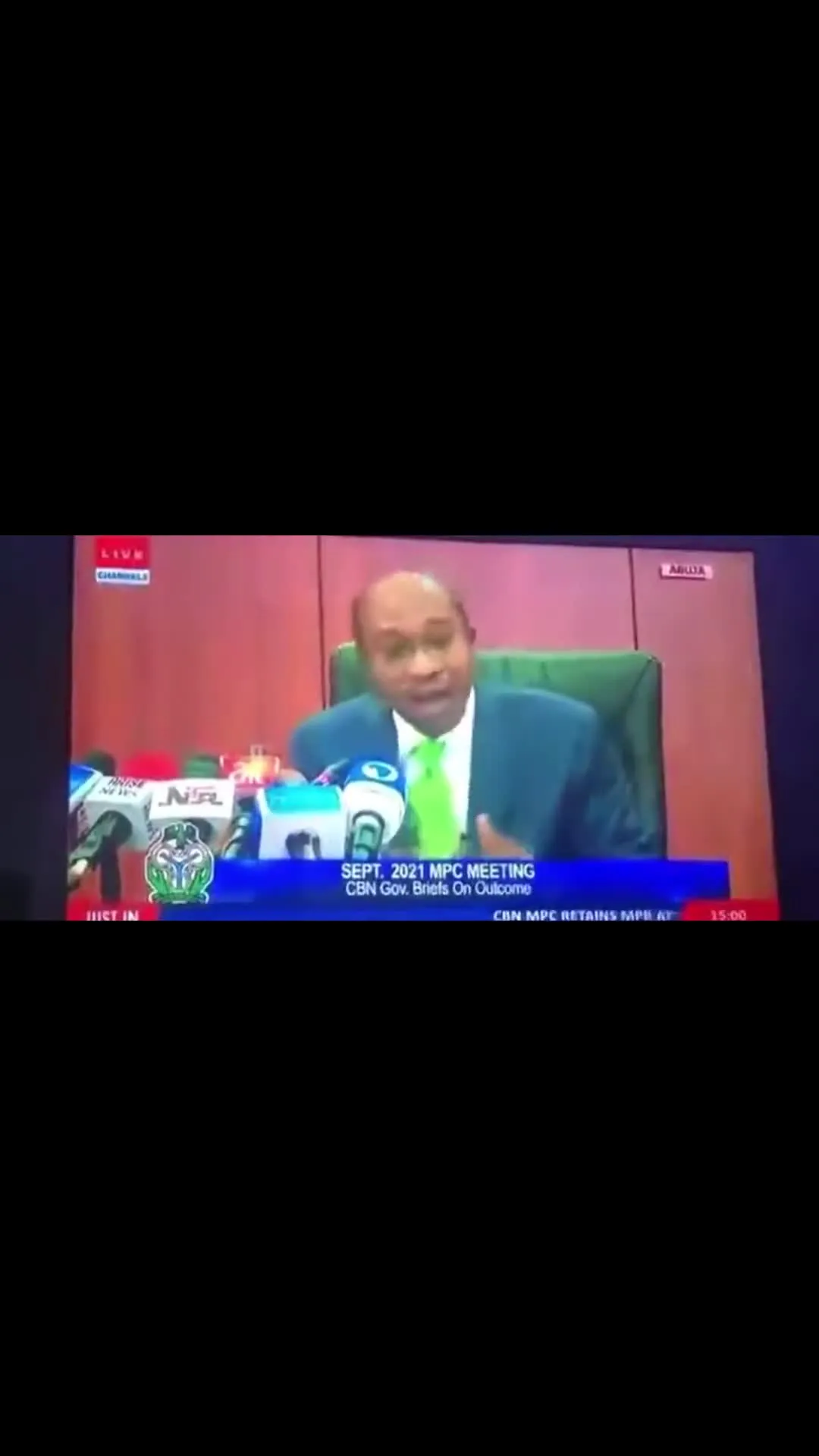 CBN Governor Godwin Emefiele Press Conference