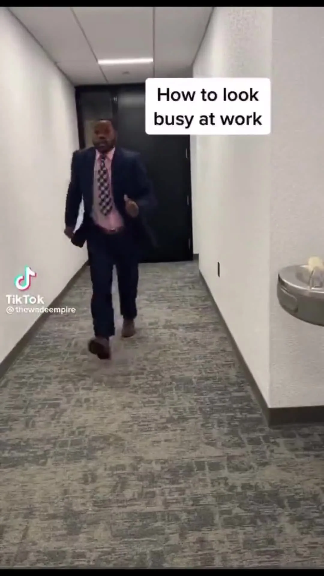 Walking Fast at Work to Look Busy