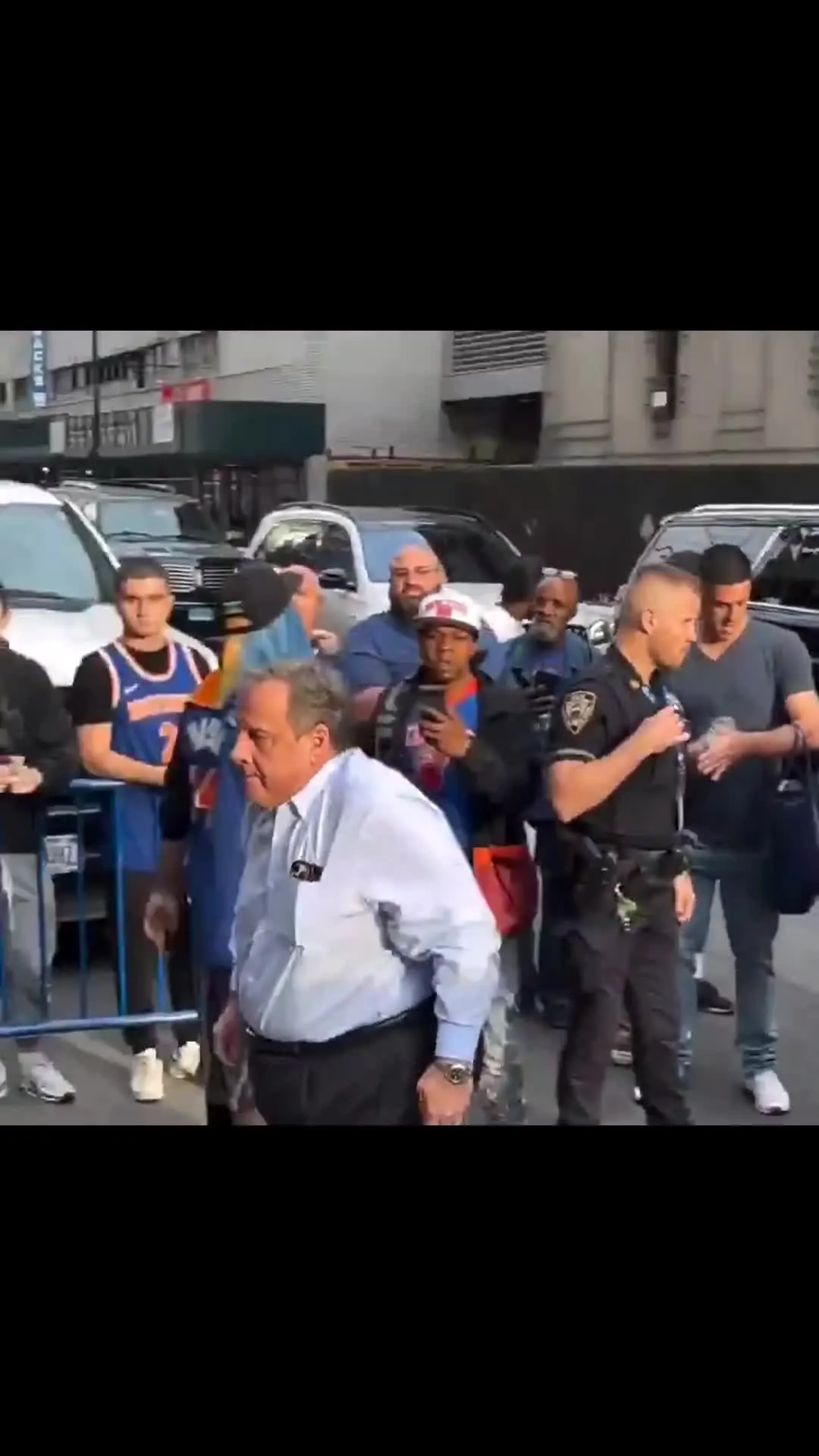 Chris Christie Walking
Source: Chris Christie getting out of a car and walking while looking very fat