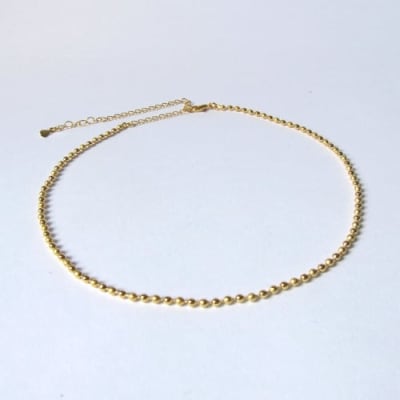 Colar Chocker Bolinhas Lisas & Diamantadas
