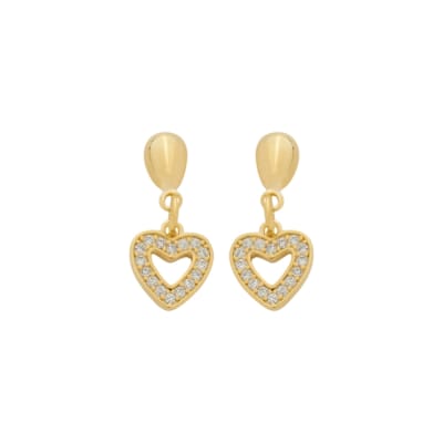 Conjunto Coração Cravejado com Zircônia
