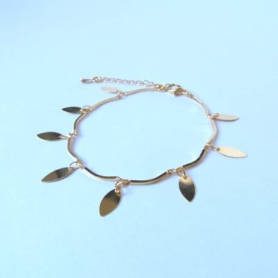 Pulseira Elegance Navetes Douradas