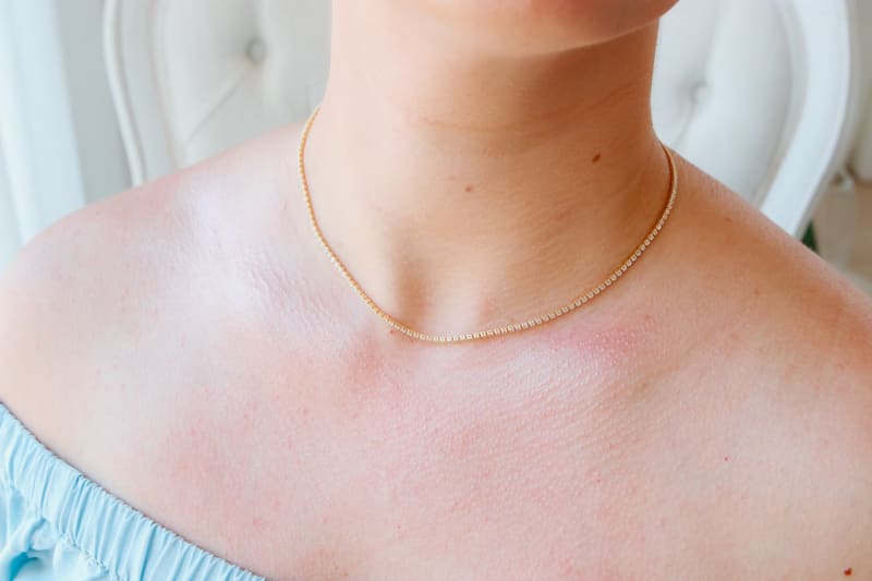 Colar Choker Corda Bolinhas Mini Tennis banhada a ouro 18k — TK Semijoias