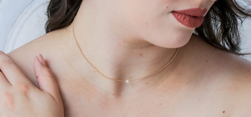 Colar Chocker Pérolas Delicadas 4mm banhada a ouro 18k — TK Semijoias