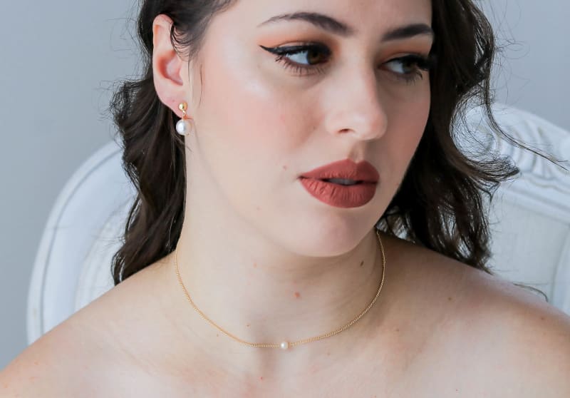 Colar Chocker Pérolas Delicadas 4mm banhada a ouro 18k — TK Semijoias