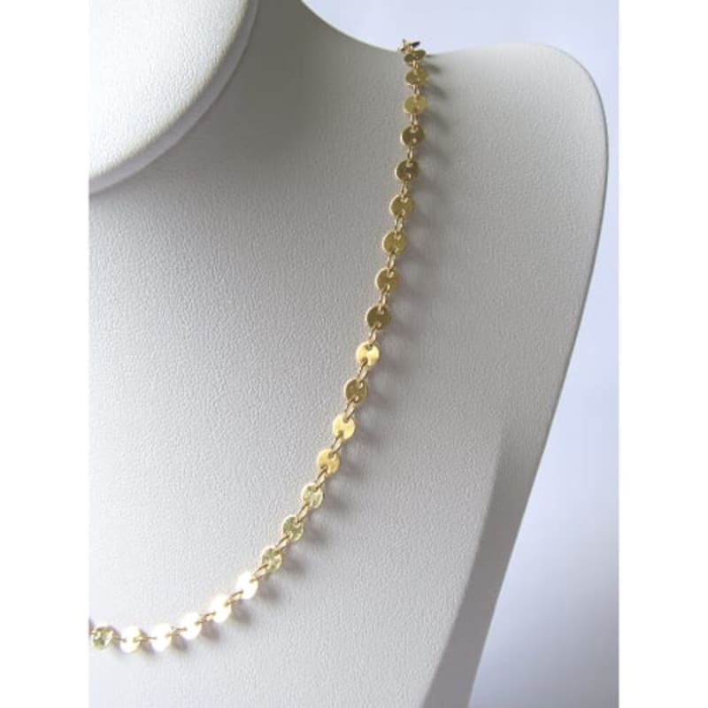 Colar Corrente Chapinhas Redondas Luxe banhada a ouro 18k — TK Semijoias