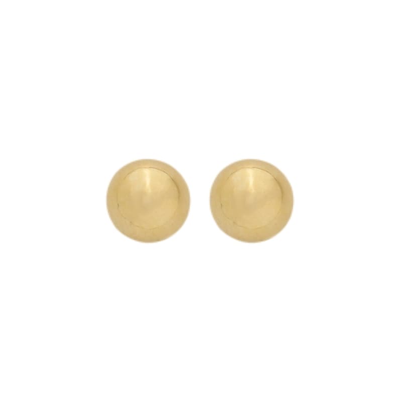 Brinco Bolinha Lisa Extra Grande Dourada banhada a ouro 18k — TK Semijoias