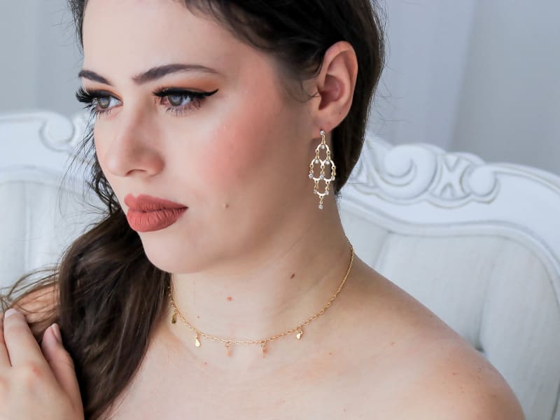Colar Chocker Gotinhas Cartier banhada a ouro 18k — TK Semijoias