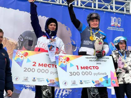 Милена Быкова завоевала «бронзу» на чемпионате России по сноуборду