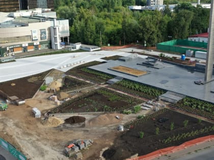 Казанцам показали преображение входной группы в парк Горького