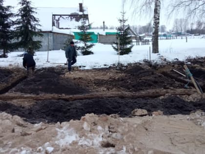 В селе Новом Мичане началось строительство нового магазина