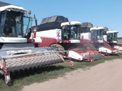 Технический осмотр зерноуборочных комбайнов в Тюлячинском муниципальном районе