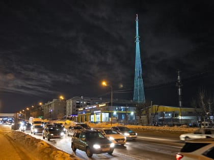 В День защитника Отечества на казанской телебашне включат праздничную подсветку