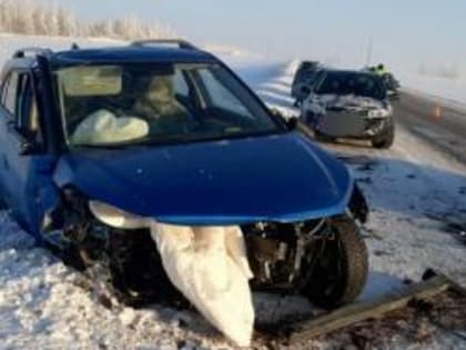 Две девушки погибли в лобовом столкновении легковушек на трассе в Татарстане