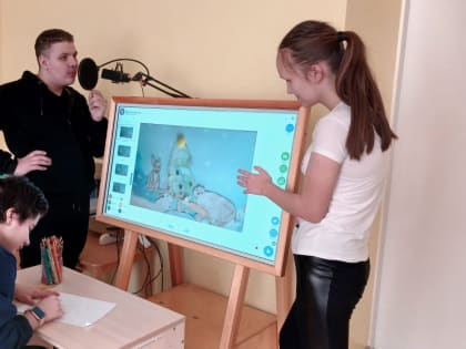 В реабилитационном центре «Возрождение» дети создают мультфильм