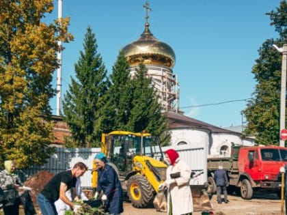 В восстанавливающемся Казанско-Богородицком монастыре города Бугульмы прошел субботник