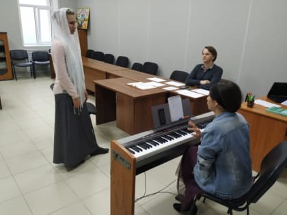 В семинарии прошли вступительные испытания для абитуриентов курсов подготовки псаломщиков и певчих