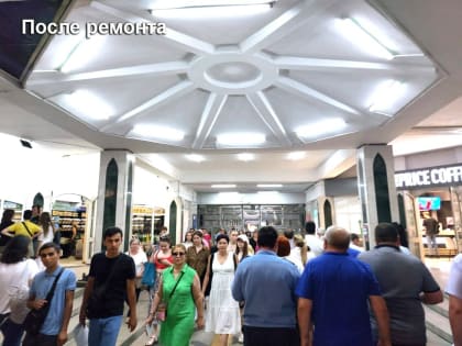 В пешеходном переходе в центре Казани провели масштабный ремонт