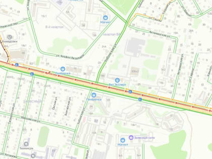Горьковского шоссе «замерло» на въезде в ЖК «Салават Купере»
