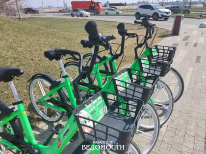 В Казани заработал сервис проката «зеленых» велосипедов