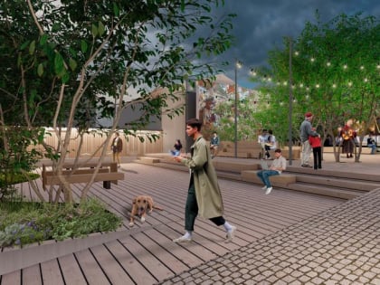 Институт развития городов Татарстана опубликовал эскизы будущего казанского сквера на улице Волкова