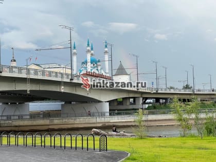 Над Казанским Кремлем появилась радуга