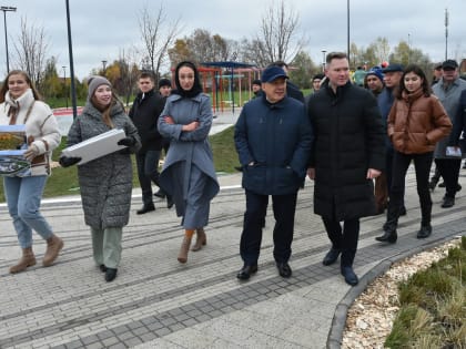 Метшин и Минниханов посетили новый парк в казанском микрорайоне «Салават Купере»