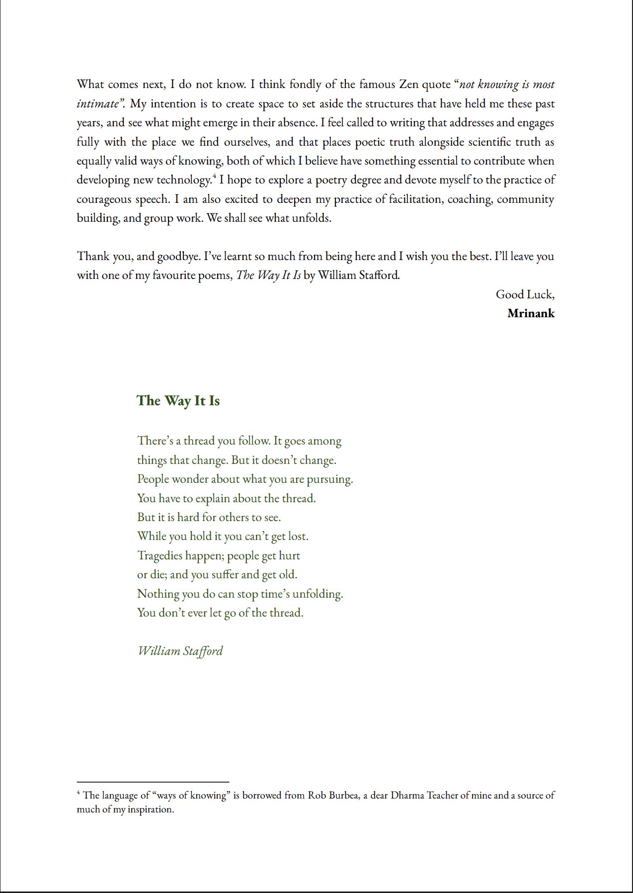 Resignation letter from Mrinank Sharma, page 2