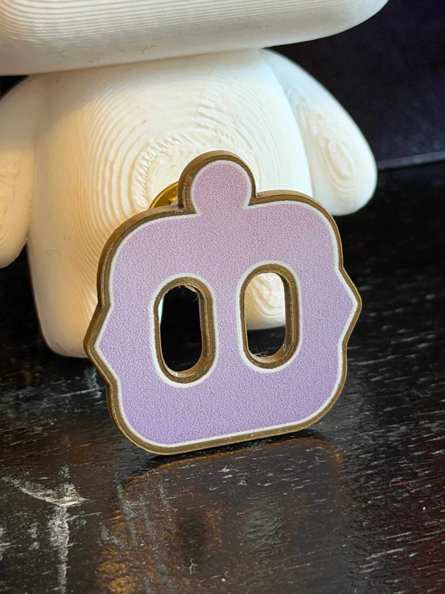 DJ Cline laser-etched into acrylic