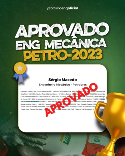 Sérgio Macedo — Aprovado Petrobras