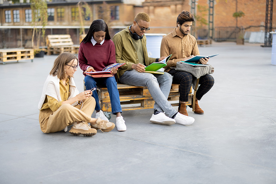 students checking nqf levels