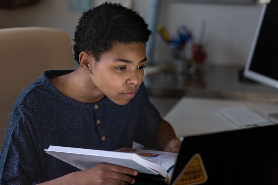 learner studying for supplementary matric exams