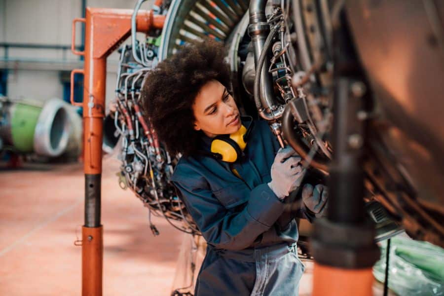 student studying with engineering bursary
