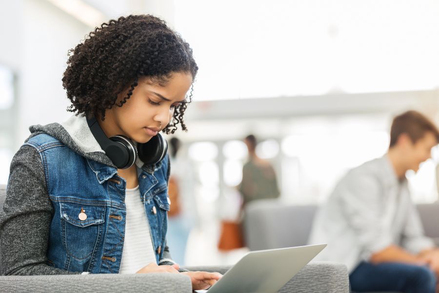 learner taking psychometric test and decreasing their chances of drop out