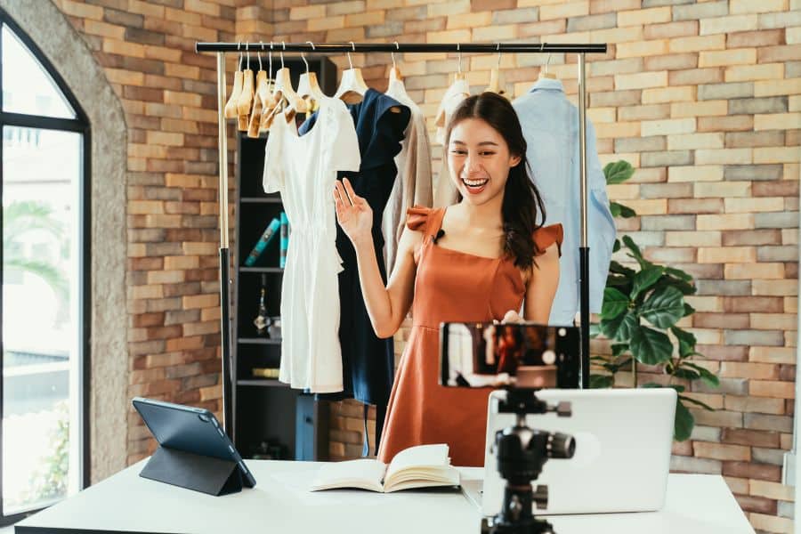 student working a part-time job as a brand ambassador