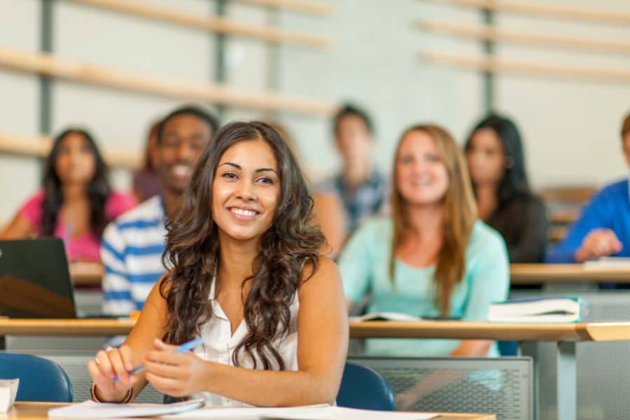 student attending classes at rosebank college