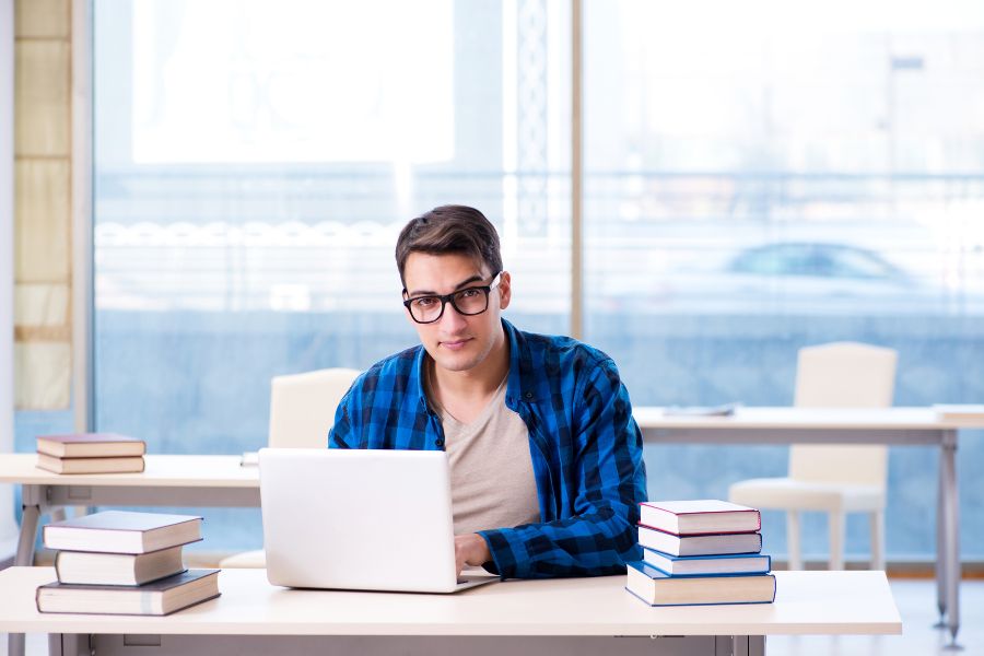 students attending university
