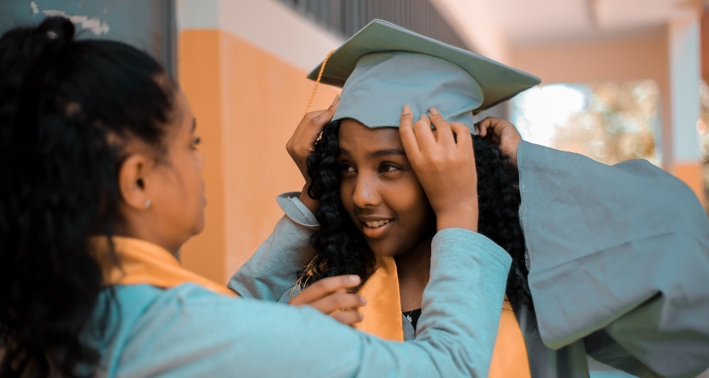 A succesful student getting ready to graduate