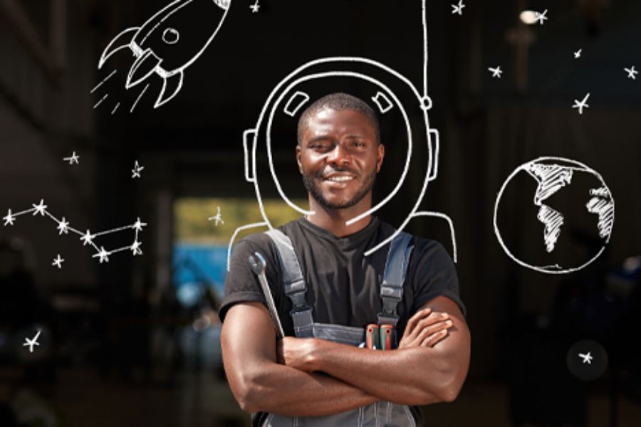 learner taking part in adult matric programme at UCT Online High School