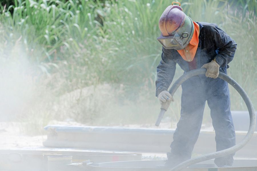 matriculant completing blasting learnership
