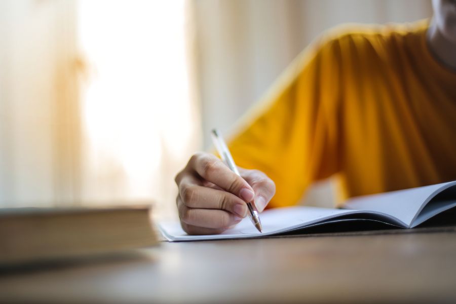 matric learner studying for exams